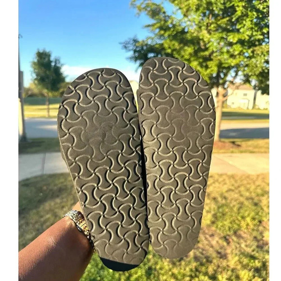 Skechers Relax‎ Fit Luxe Foam Comfort Sandals Size 9 Black - Picture 6 of 10